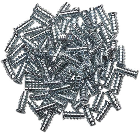 100 x SOTECH Euro tornillos 6.3 x 11 mm (diámetro de la cabeza: 7,7 mm) Tornillos especiales Vario agujero totalmente roscado 5 mm con cabeza avellanada