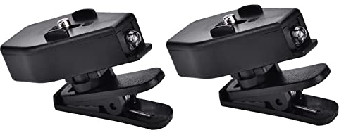 Dioche - Mini gafas LED flexibles con clip para lectura nocturna, luces ajustables para lentes, herramientas para lectura nocturna, mantenimiento de equipo de pesca (1 par)