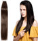 UK-Fashion-Shop Tape Extensions Echthaar 50g - Haarverlängerung 100% Echthaar Extensions Tape In glatt #2 Dunkelbraun 50cm