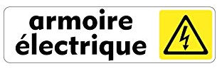 Autocollant Sticker signalisation Plaque Porte Panneau Armoire Electrique