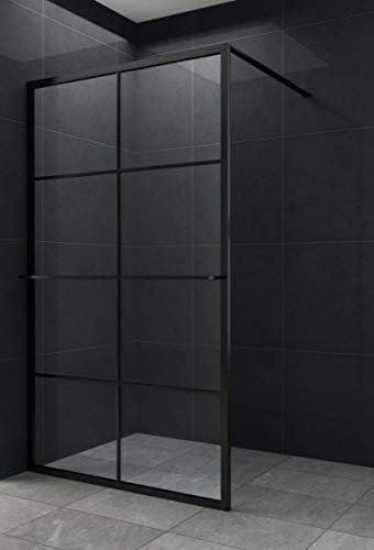 10 mm Duschabtrennung LONDON 120 x 200 cm/Dusche Duschtrennwand Duschwand ESG Sicherheitsglas