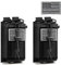 LUITON 2 Pack Tactical Radio Holder Radio Case Molle Radio Holster Military Heavy Duty Radios Pouch Bag for Two Ways Walkie Talkies Adjustable Storage with 3 Pack Patch