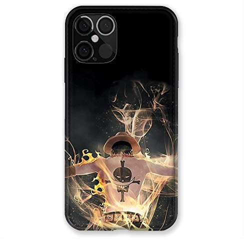 Cokitec Manga One Piece Ace Case for iPhone 12/12 Pro Black