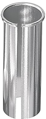 P4B | Adaptateur pour tige de selle – pour diamètre 27,2 à 29,8 mm | Douille de réduction de vélo en argent | Manchon de réduction de tige de selle en aluminium