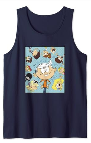 The Loud House Group Circle Portrait Poster Tank Top