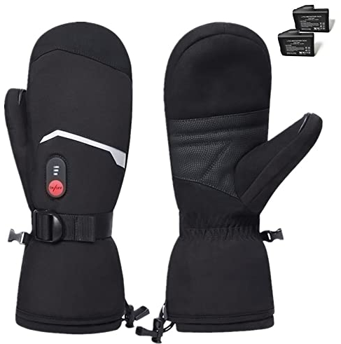 BARCHI Beheizte Fäustlinge für Männer und Frauen,Elektrisch Beheizte Fäustlinge,Wiederaufladbare Handwärmer,Geeignet zum Skifahren,Laufen,Wandern,Bergsteigen,etc.