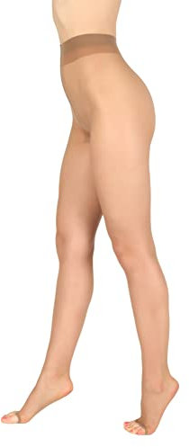 BANANALU zehnfreie Strumpfhose extra dünn 8 Den Toeless transparent Summer Toe 8 Bronze S