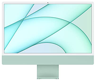2021 Apple iMac with Apple M1 chip with 8‑core CPU and 8‑core GPU(24-inch, 256GB) Green (Renewed)