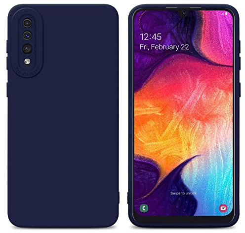 Cadorabo Hülle kompatibel mit Samsung Galaxy A50 4G A50s A30s Schutzhülle TPU Silikon Case Liquid Design mit Kameraschutz Slim Kratzfest Gummi Case Hülle für Galaxy A50 4G A50s A30s in Blau
