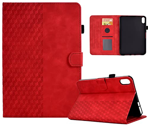 Vkooer Coque pour Lenovo Tab P11 (2nd Gen)/ Pad Plus 2023 (11,5 Pouce) Housse TB350FU / TB350XU Cuir PU Etui de Protection Flip Cover Case avec Support Pochette Tablette Coque, Rouge