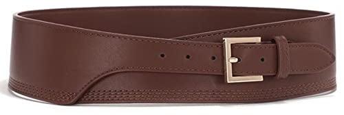 Leder Gold Quadratische Dornschließe Kummerbund Gürtel für Frauen Korsett Kummerbund Damen Breite Weiche Bund