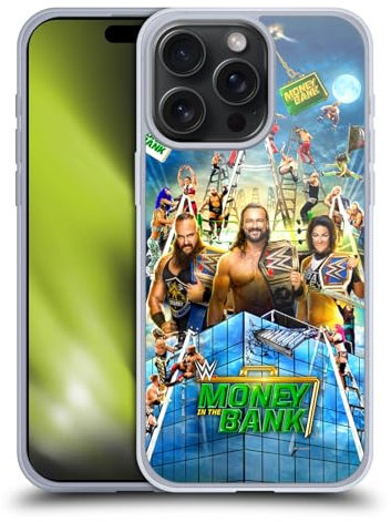 Head Case Designs Offizielle WWE Braun, Drew & Bayley 2020 Money In The Bank Gelhülle [Militärischer Schutzgrad] Kompatibel Mit Apple iPhone 15 Pro Max Und Kompatibel Mit MagSafe