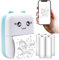 Maxlife Mini Drucker MXTP-100, Taschendrucker, Handy Fotodrucker, Tragbarer Mini Fotodrucker, Mobile Smartphone Bluetooth Drucker, USB-Kabel Thermopapier, für Lernhilfe, Notizen, Liste, Reisen (Blau)
