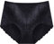 Klein Unterwäsche Herren Schwarz hoher Taille für Damen, Nahtloser kurzer Slip Vibrierende Unterwäsche Mit Fernbedienung (Black, L)