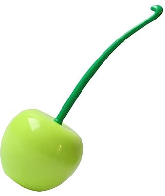 HOMSFOU Set Da 2 Pezzi Scopino Per Wc in Ciliegio Stantuffo Del Water Spazzolino Da Toilette Divertente Porta Stantuffo Spazzolone Verde Pulito Con Coperchio Plastica Sfera Di Pulizia
