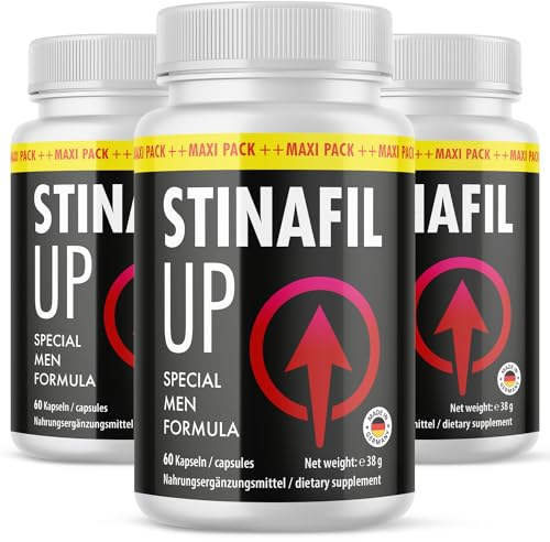 Stinafil Up Capsules pour l'énergie sexuelle maximale – Puissance Extrême pour Hommes – 60 capsules - 3x