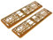 Pair of Rose Gold Number Plate Surrounds Holder Frame for Car/Van/Truck/Caravan/REPLACEMENT