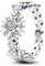 TOFBS Sonnenblume Ring Damen 925 Sterling Silber Zirkonia Verlobungsring Ehering Schmuck Für Frauen Hochzeit Jahrestag