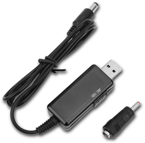 USB to DC Booster Cable Power Bank Router Cord 5V To 9V 12V StepUp Digital Display Adjustable 5520m usb to dc cable power bank Cables USB