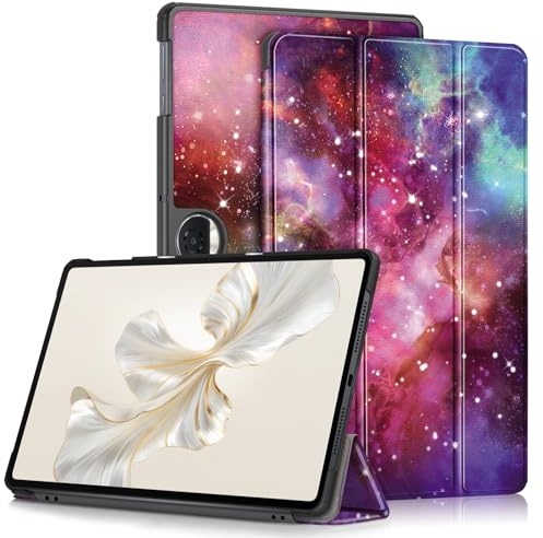 DINGGUAGUA Custodia per Honor Pad 9 12.1 Pollic Tablet 2023, Ultra-sottile Cover con Funzione Supporto,Galaxy