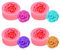 4 Stück Silikon-Formen-Set 3D Silikonform Rose Blume Silikon Form Blume Silikon Seifen Form Fondant Geschenk Dekorieren für Seife, Fondant, Kerzen, SüßIgkeiten, Schokolade, Kuchendekoration