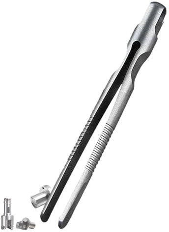 Titan-Pflegepinzette, Mehrzweck-Titan-Pinzette, hochwertige Titan-Pinzette, tragbare Titan-Werkzeuge für Männer, stabile Überlebens-Pinzette, Präzisions-Splitterentfernung