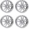 4x Rial Felgen Alufelgen X10 7.5Jx17 ET40 5x112 polar-silber kompatibel mit MG (SAIC) EHS ZS EV