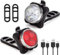 2 Stück Fahrradlicht USB Wiederaufladbar Fahrradbeleuchtungsset, Fahrradbeleuchtung, 650mAh Akku, LED Lampe Set für Außenbereich, kann auch als Kinderwagen Licht/Helm Licht/Rucksack Licht