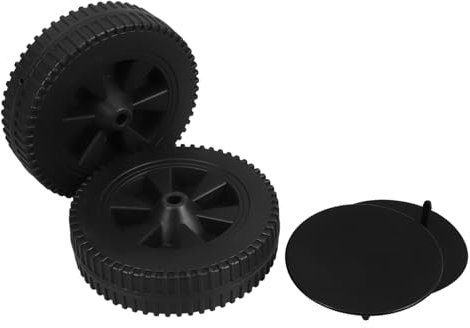 KITANDOVE Heavy Duty Grill Wheels Replacement Parts 7 Inch Grill Wheels for Bbq and Lawn Mower