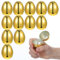 Abeillo 12pcs Golden Easter Eggs, Fillable Easter Eggs Empty Easter Egg Hunt Games, Party Favor Fillers Basket Stuffers Crafts for Easter Party Company Activities