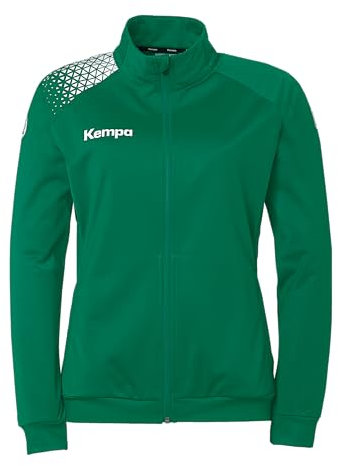 Kempa Handball Ambition 28 Poly Jacke Sport-Jacke Trainings-Jacke Ausgeh-Jacke für Damen und Mädchen - ohne Kapuze mit Reißverschlusstaschen