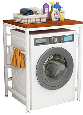 Portalavatrice per lavatrice e asciugatrice Caricamento frontale, unità di stoccaggio verticale per lavatrice, bagno nizer