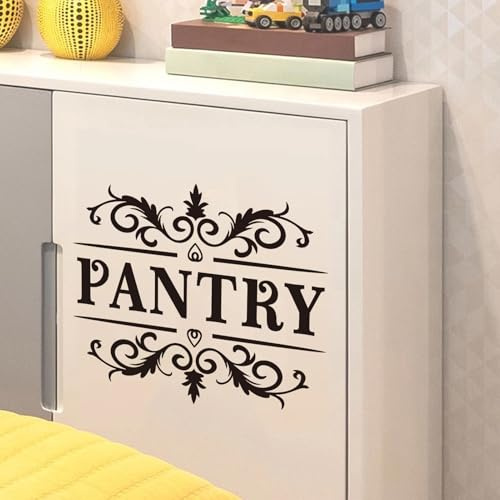 Kitchen Cabinet Pantry Room Stickers: Food Home Door Vinyl Art Family Decals Farmhouse Decor 18 X 15
