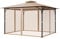 VEVOR Moskitonetz für Pavillon, Mückennetz passend für 304,8x365,8x213,4 cm große Pavillons, Insektennetz, 4-teiliger Seitenwand-Pavillonvorhang, mit Doppelreißverschluss (nur Netz)
