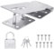 Flintronic Lucchetto Hasp 4 Pollici, Chiavistello Con Viti e Chiavi, Dispositivo di Blocco Hasp di Sicurezza per Lucchetto, Armadio, Porta Finestra, Cancelli- Argento