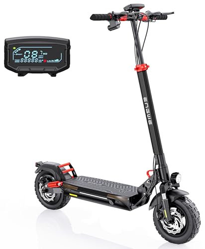 ENGWE Trottinette Électrique Pliante Adulte, Y600 Batterie 48V 18.2AH Max. 70km, Y10 Batterie 36V 13AH Max 65km (Noir + Rouge)