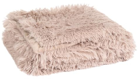 Sienna Fleece Throw Blanket for Sofa, Super Soft Cosy Fluffy Blankets for Bed Settees Armchairs Lightweight Warm King Size Bed Throw Adults Gifts, Natural - 200 x 240cm