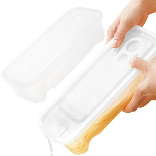 Bomefoi Cuiseur À Pâtes Ondes | 2 Pièces Récipients Alimentaires Sûrs,Conteneurs de Stockage pour Spaghetti Cuisson -ondes | Pour Cuisson Facile Stockage Cuisine Appartement Bureau Dortoir