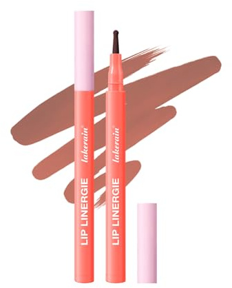 Matte Lip Liner Stain Pencil, Liquid Lip Pencil with Soft Precision Tip | Long-Lasting Smudge-Resistant, Defines & Shapes Lips Linergie (#7 AFTER HOURZ)