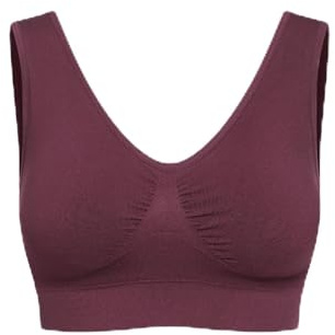 creamy fabrics Comfy Bra – Damen BH ohne Bügel – Nahtloser bügelloser BH im Crop-Top Look – Bequemer Leichter Soft-BH mit abnehmbaren Cups – Perfekte Passform wie eine zweite Haut