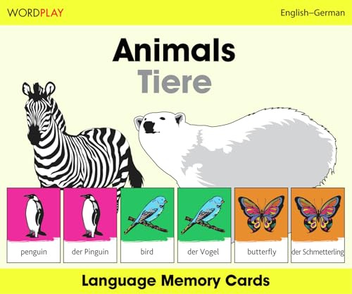 WordPlay Language Memory CardsAnimals (EnglishGerman)