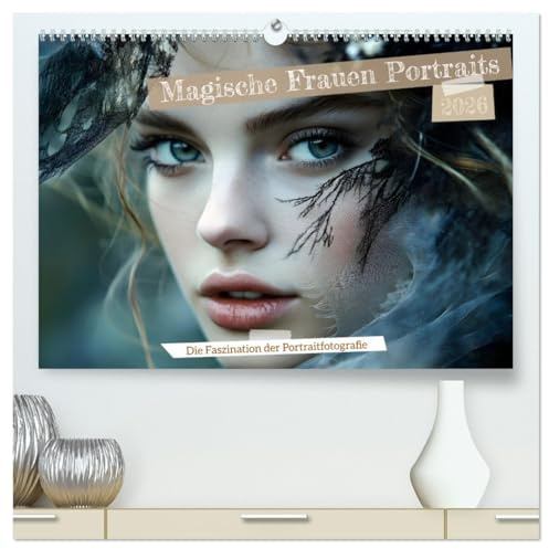 Magische Frauen Portraits (hochwertiger Premium Wandkalender 2026 DIN A2 quer), Kunstdruck in Hochglanz: Lassen Sie sich jeden Monat aufs Neue durch ... Fotos verzaubern. (CALVENDO Menschen)