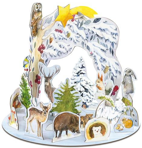 Steck-Adventskalender »Tiere im Winter«