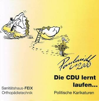 Die CDU lernt laufen.... Politische Karikaturen