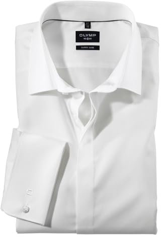 OLYMP No. Six super Slim Hemd Langarm Umschlagmanschette beige Größe 45