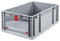 aidB Eurobox NextGen Insight Cover rot, 600x400x220 mm, Cover hoch, robuste Regalbox mit Entnahmeöffnung, stapelbare Kunststoffkiste, ideal für die Industrie, 1St
