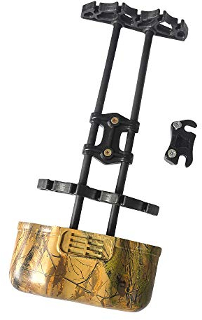 ZSHJG Bogenschießen Pfeilköcher Halter 5 Pfeil Schnellverschluss Pfeil Case Bogen Quick Lock Halterung für Compoundbogen Bogensport Zubehör (Camo)