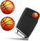 SkinoEu® 2 x Ø14mm Basketball Ball Basketbälle Aufkleber Stickers Sport Emblem Für Fernbedienung Auto Moto Logo Key Badge Tuning KSK 22