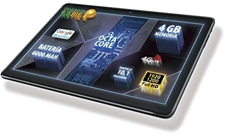 Talius Tablet 25,7 cm (10,1 Zoll), Zircon 1016, 4G, Octa Core, RAM 4 GB, 64 GB, Android 9.0