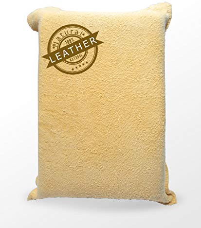 CLARKSON's Natural Leather Chamois Sponge Demister Pad Perfect for fogged car windscreen and windows